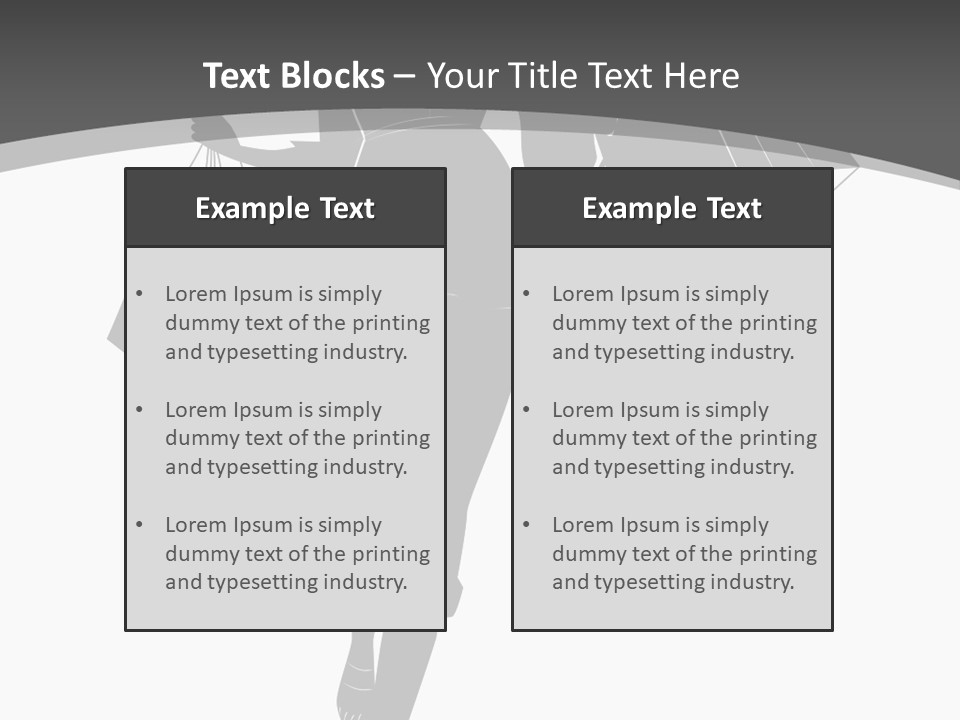 Lady Shadow Enjoy PowerPoint Template