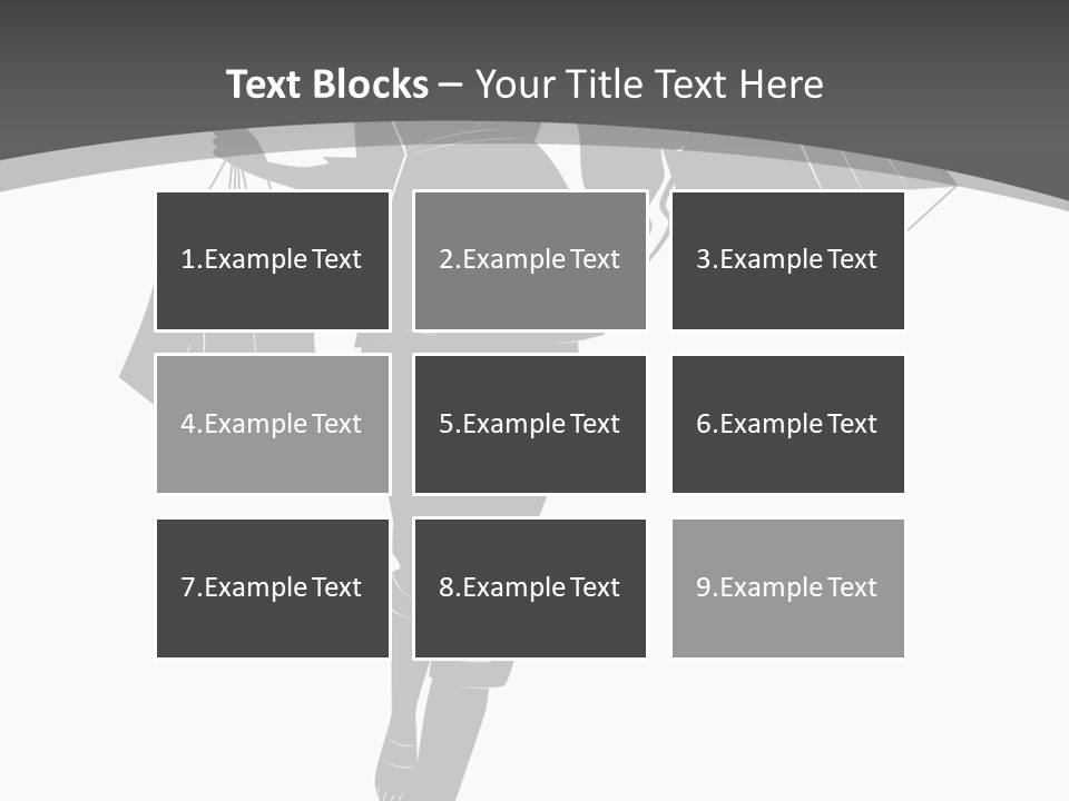 Lady Shadow Enjoy PowerPoint Template