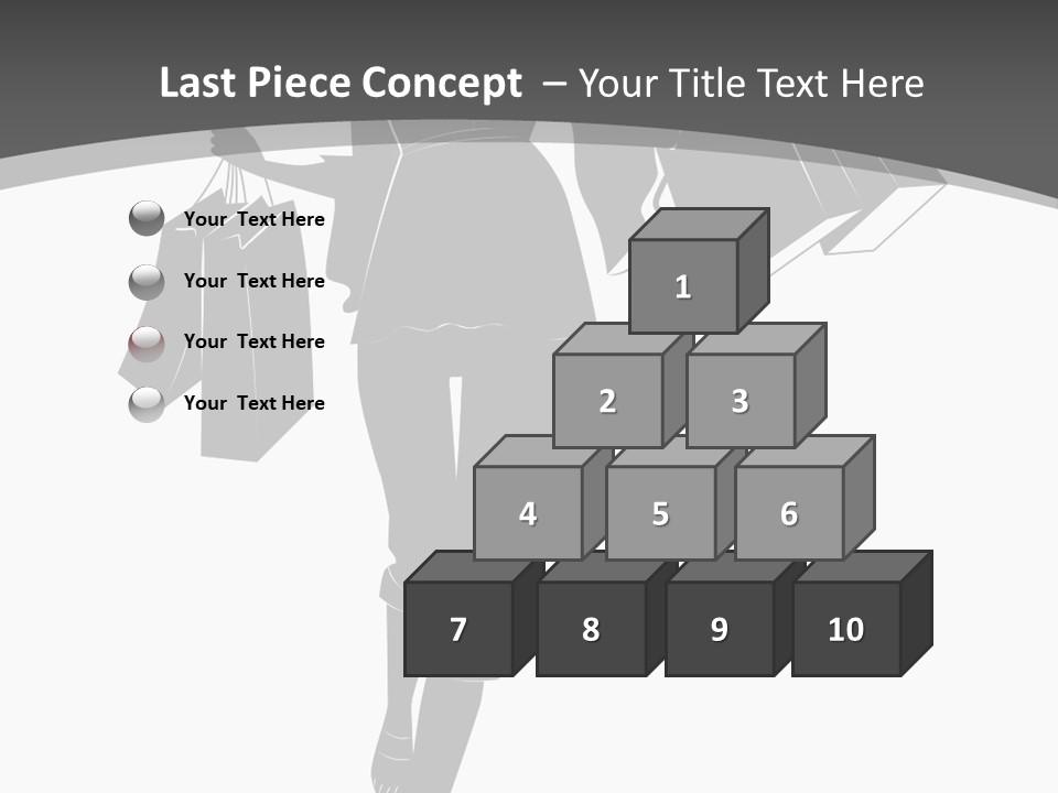 Lady Shadow Enjoy PowerPoint Template