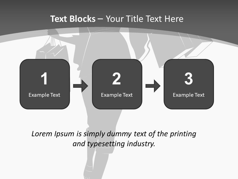 Lady Shadow Enjoy PowerPoint Template