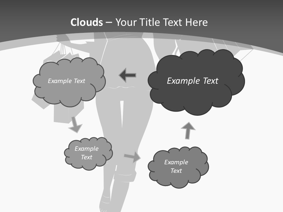 Lady Shadow Enjoy PowerPoint Template