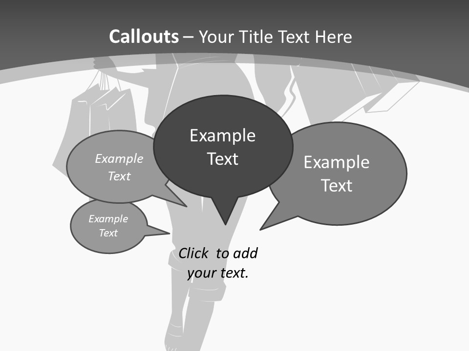 Lady Shadow Enjoy PowerPoint Template