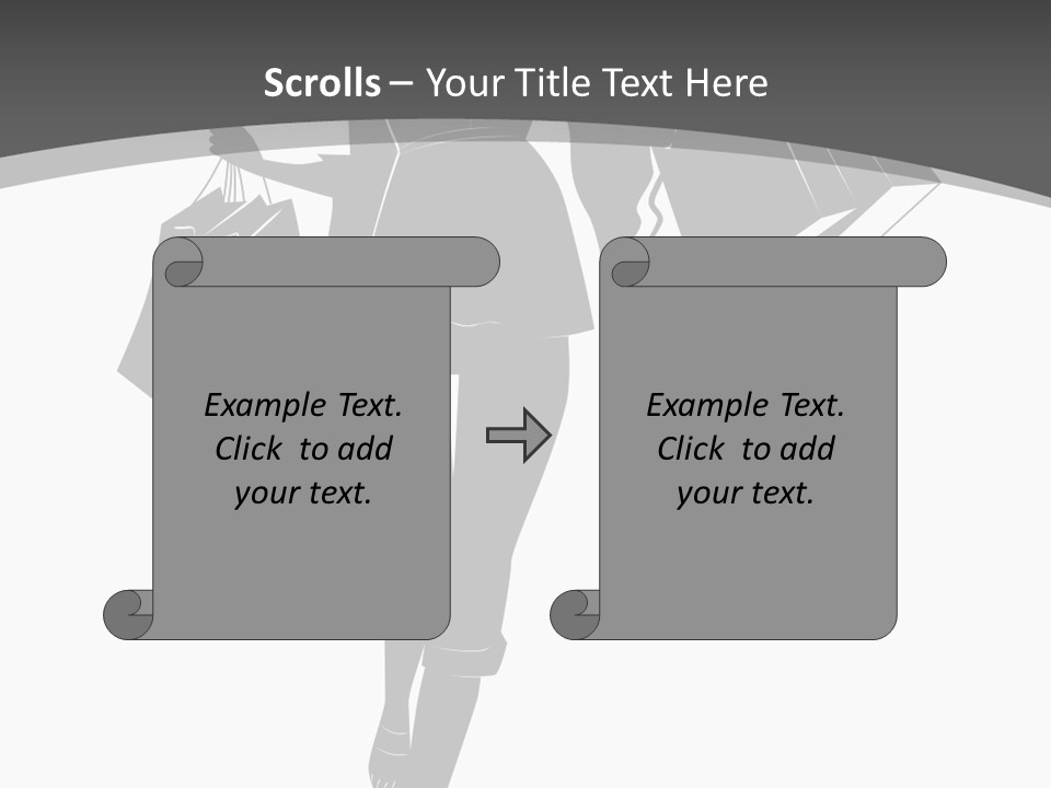 Lady Shadow Enjoy PowerPoint Template