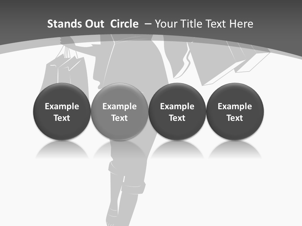 Lady Shadow Enjoy PowerPoint Template