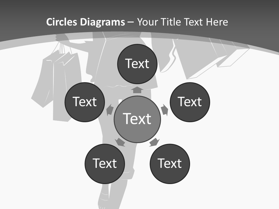 Lady Shadow Enjoy PowerPoint Template