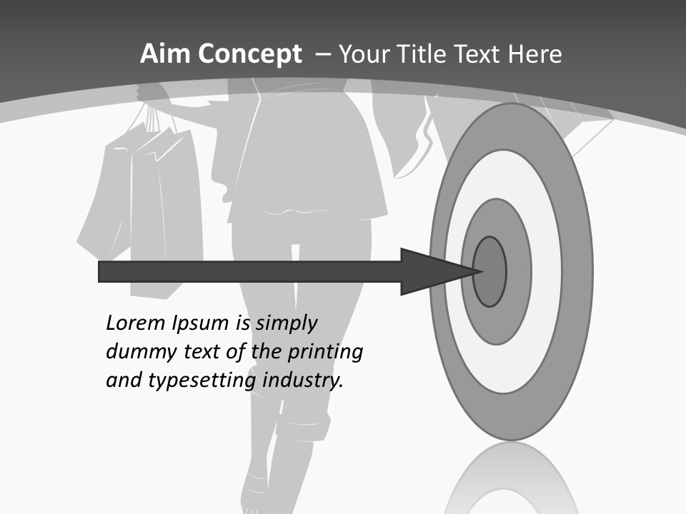 Lady Shadow Enjoy PowerPoint Template