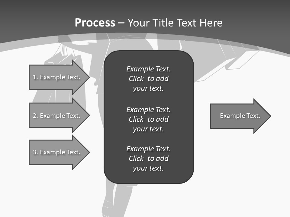 Lady Shadow Enjoy PowerPoint Template
