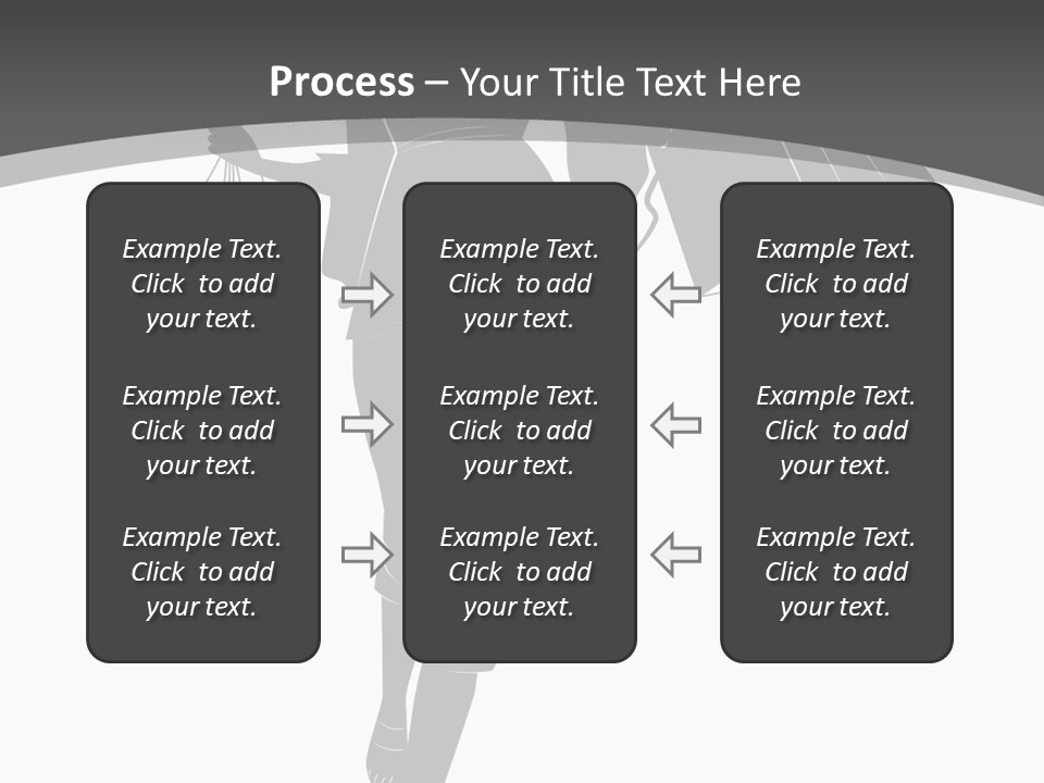 Lady Shadow Enjoy PowerPoint Template