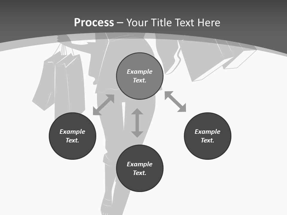 Lady Shadow Enjoy PowerPoint Template