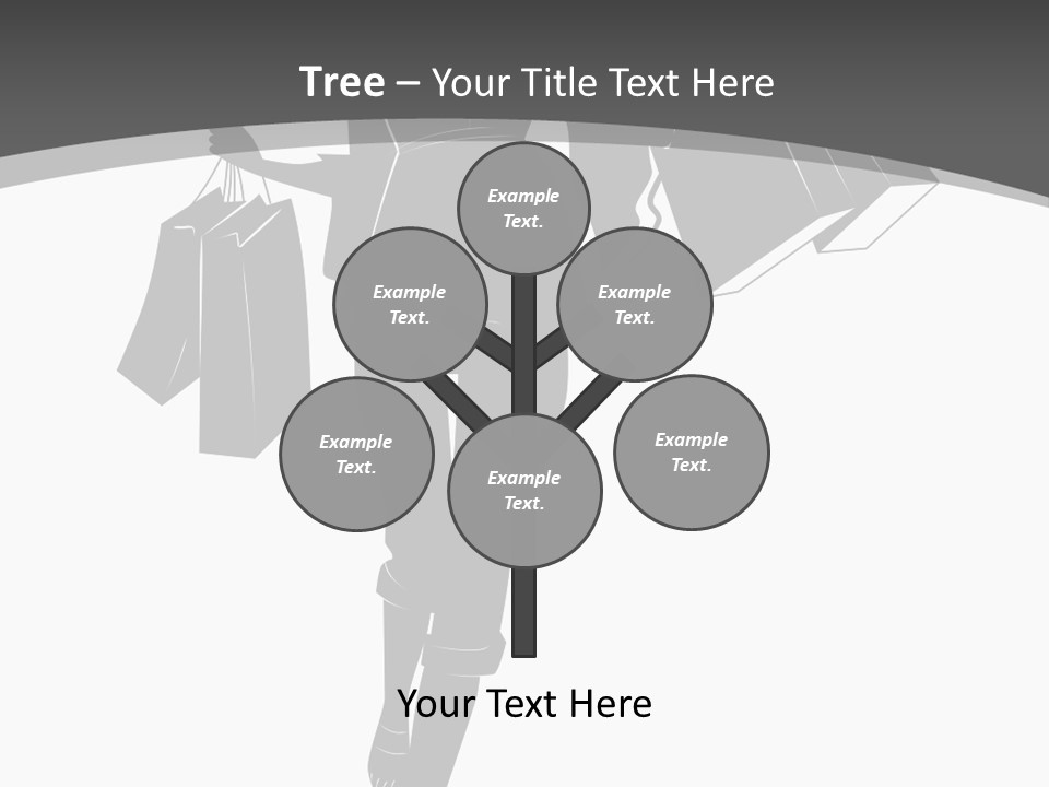 Lady Shadow Enjoy PowerPoint Template