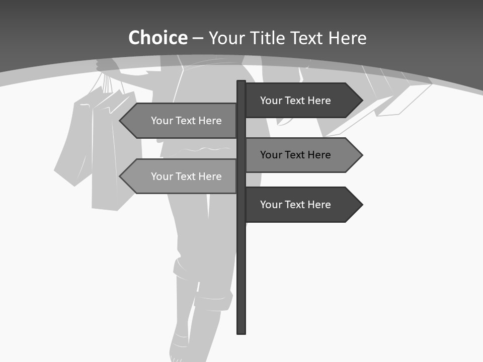 Lady Shadow Enjoy PowerPoint Template