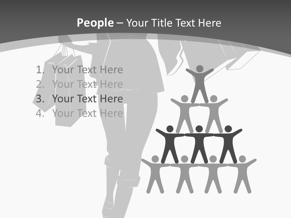 Lady Shadow Enjoy PowerPoint Template