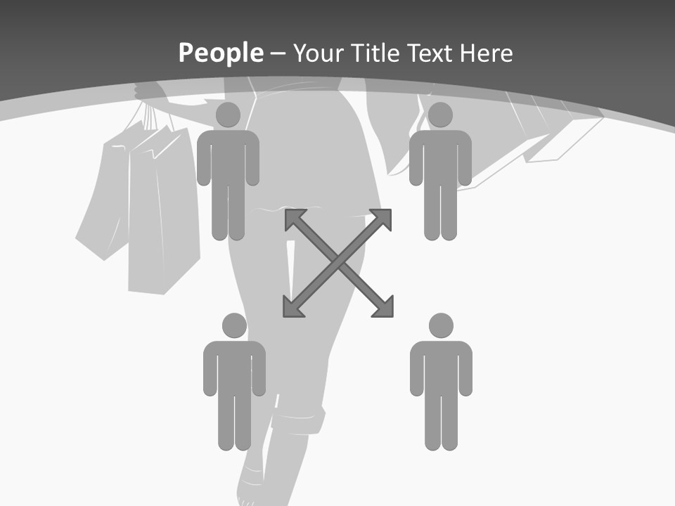 Lady Shadow Enjoy PowerPoint Template