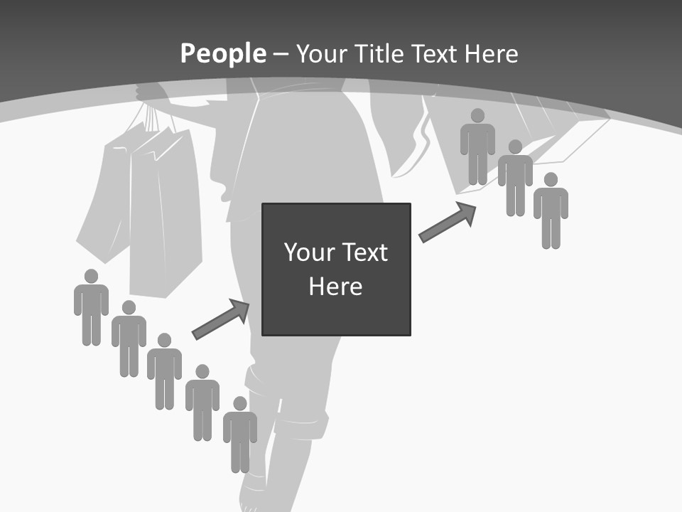 Lady Shadow Enjoy PowerPoint Template