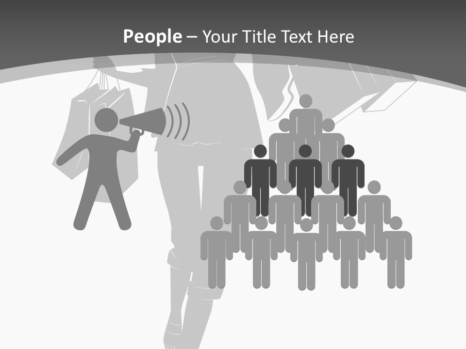 Lady Shadow Enjoy PowerPoint Template