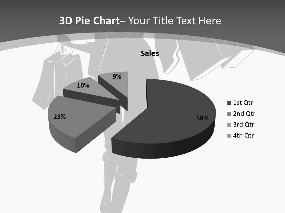 Lady Shadow Enjoy PowerPoint Template