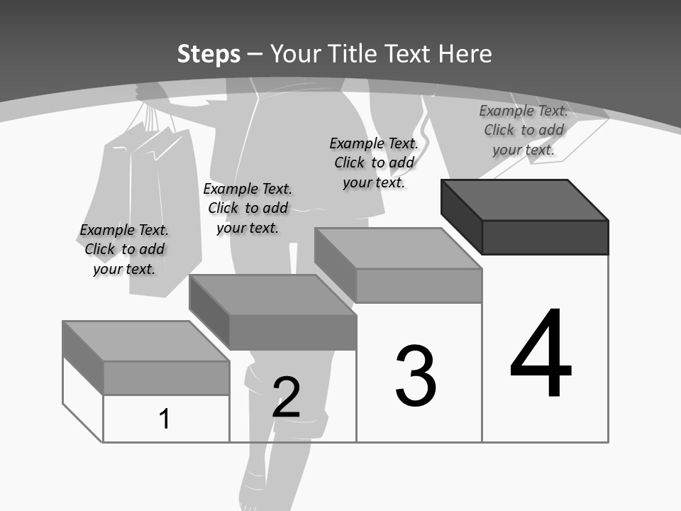 Lady Shadow Enjoy PowerPoint Template
