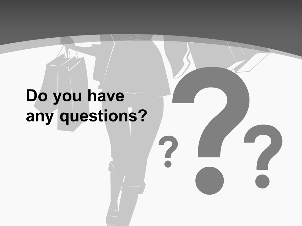 Lady Shadow Enjoy PowerPoint Template