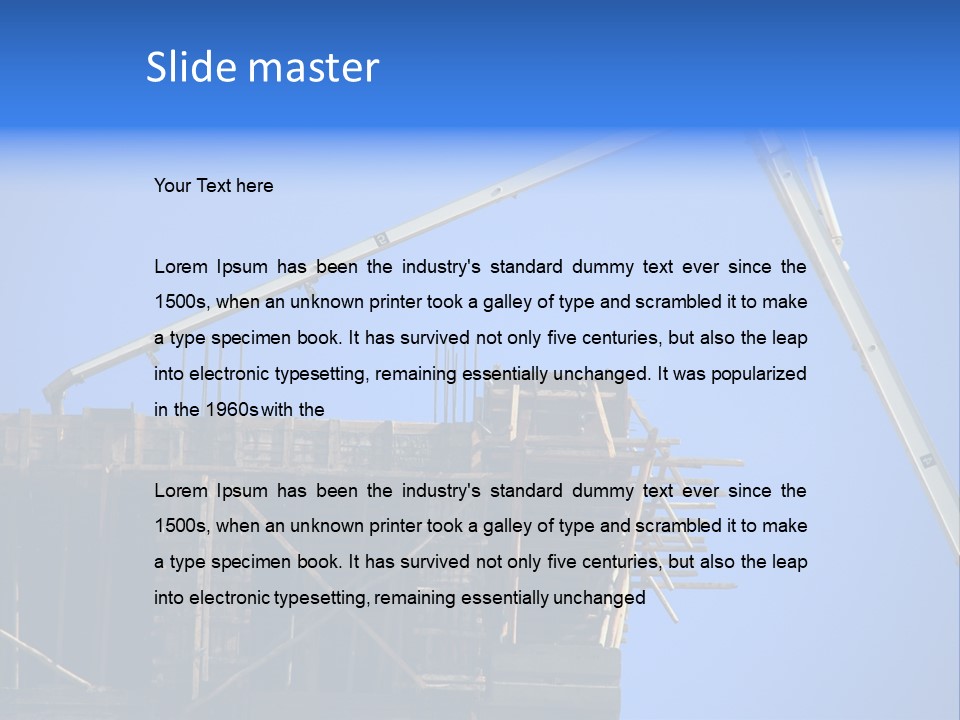 Pattern Safety Machinery PowerPoint Template