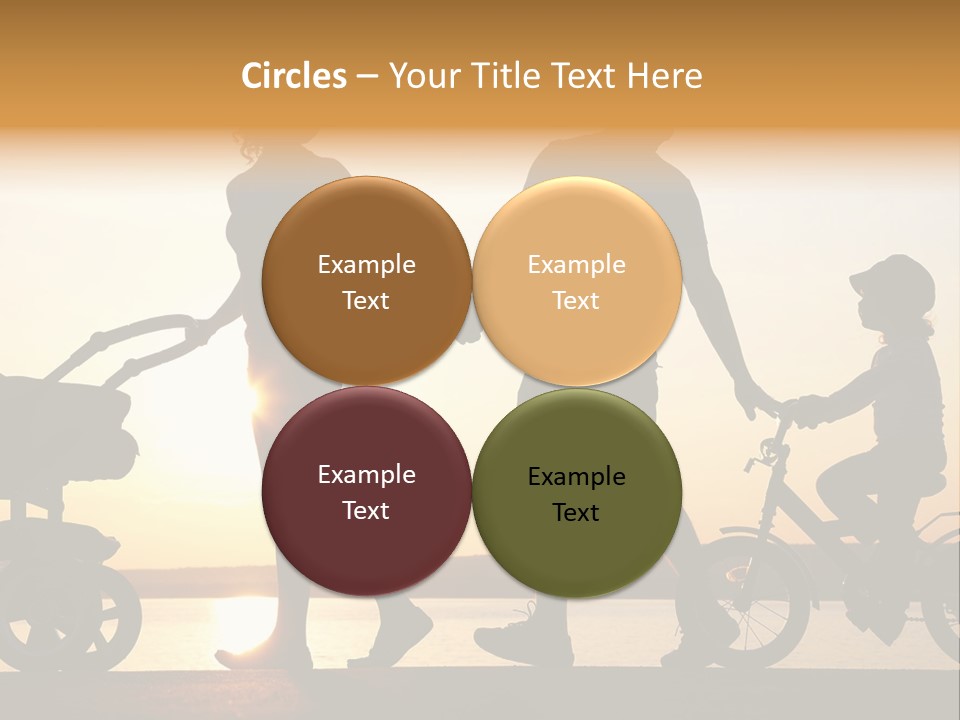 Activity Stroller Figure PowerPoint Template