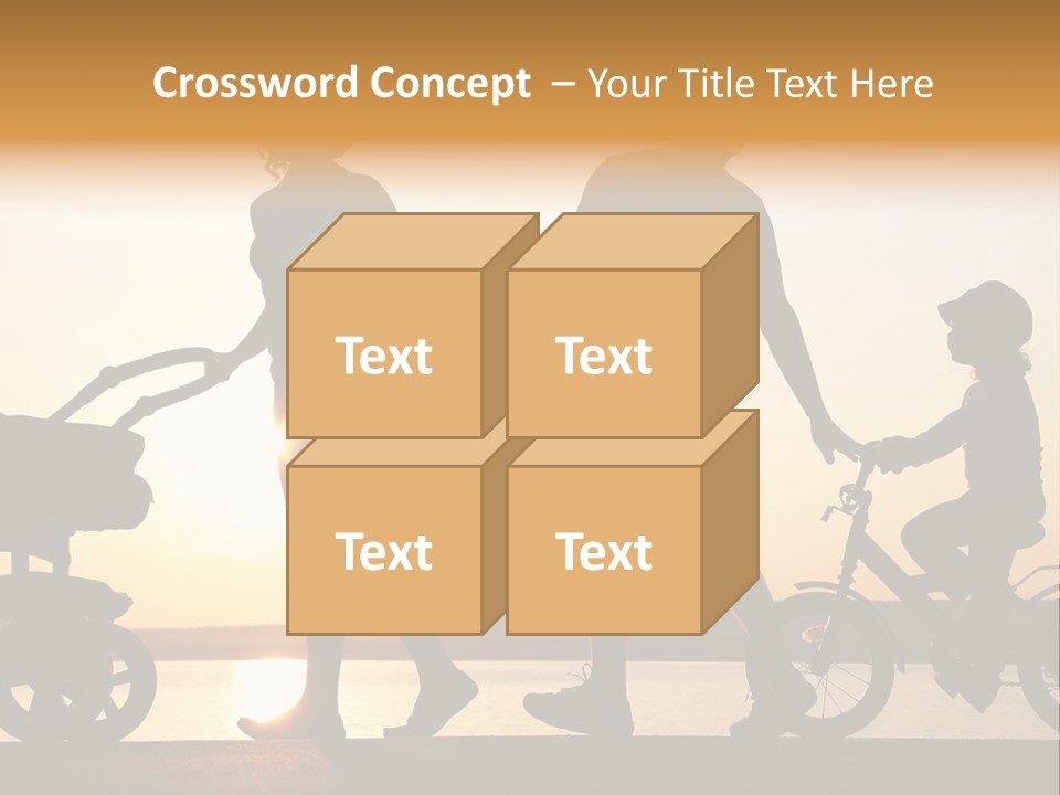 Activity Stroller Figure PowerPoint Template