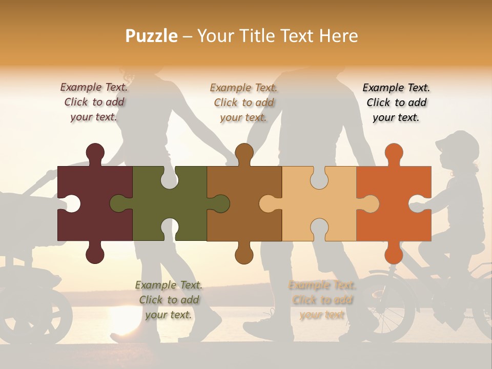 Activity Stroller Figure PowerPoint Template