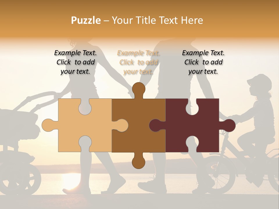 Activity Stroller Figure PowerPoint Template