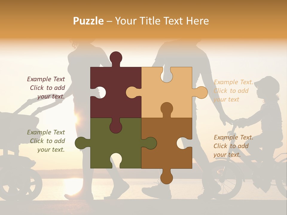 Activity Stroller Figure PowerPoint Template