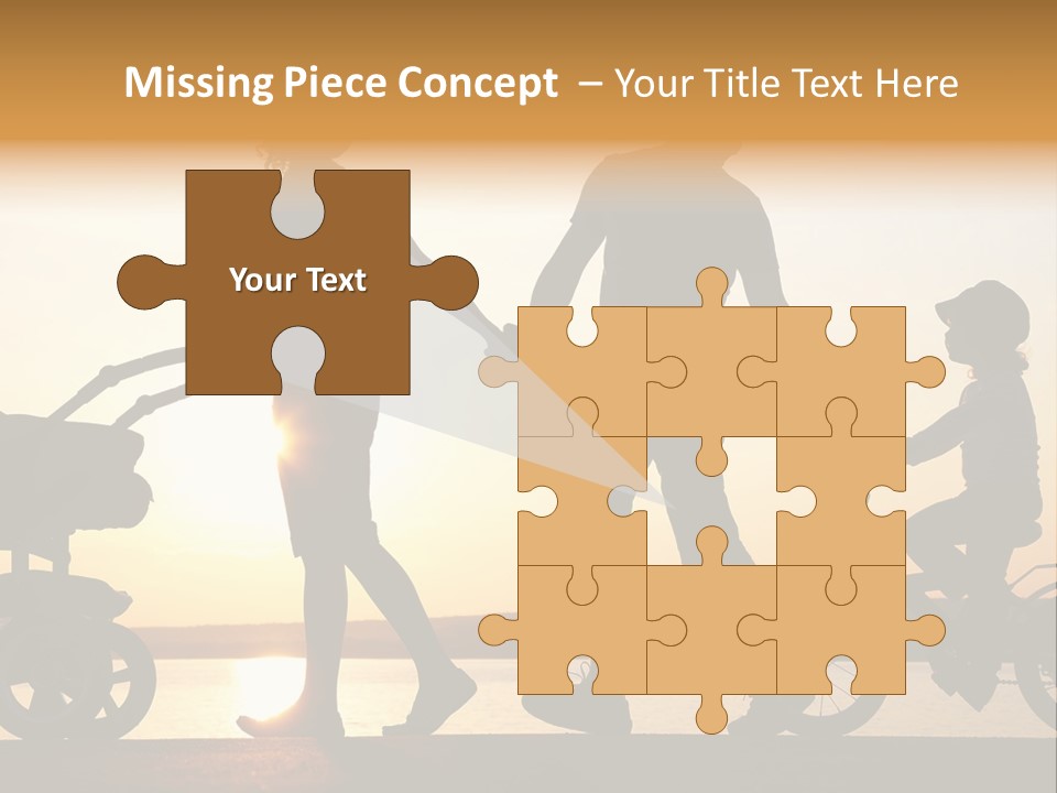 Activity Stroller Figure PowerPoint Template