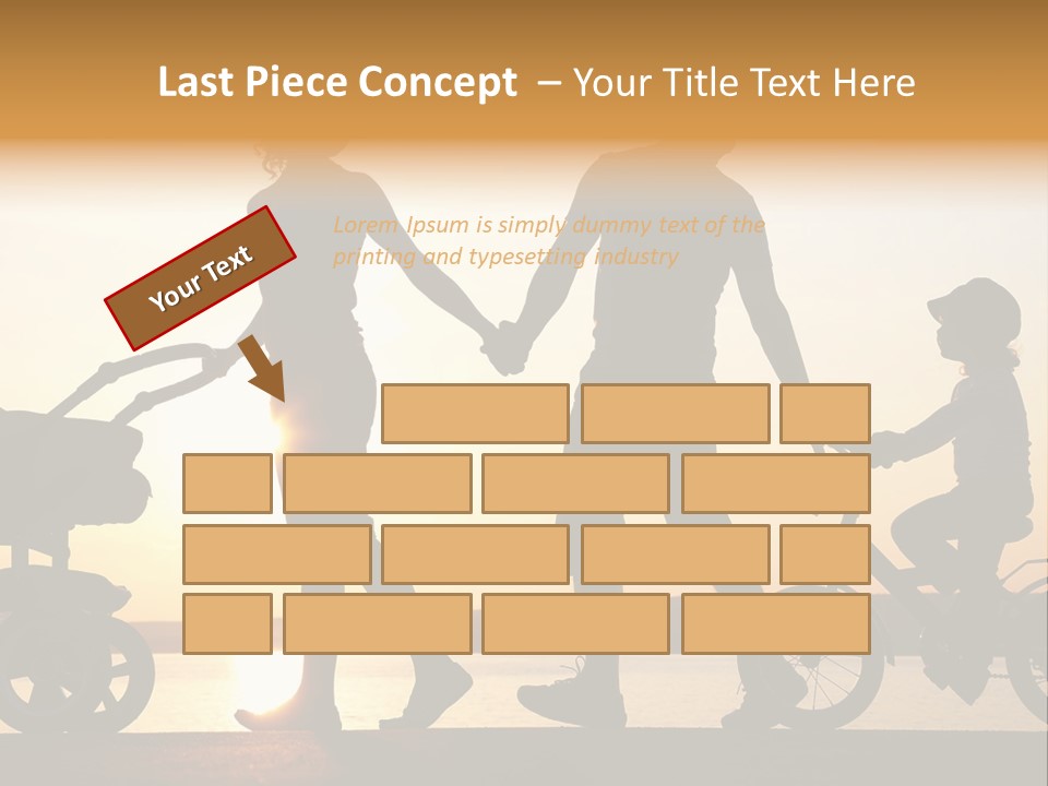 Activity Stroller Figure PowerPoint Template