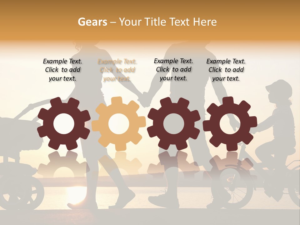 Activity Stroller Figure PowerPoint Template