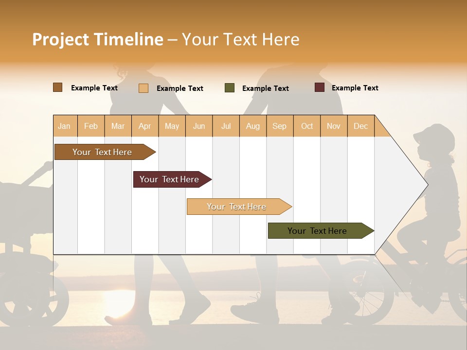 Activity Stroller Figure PowerPoint Template
