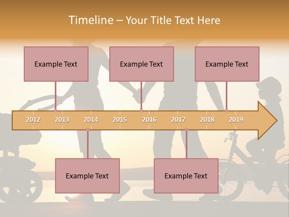 Activity Stroller Figure PowerPoint Template