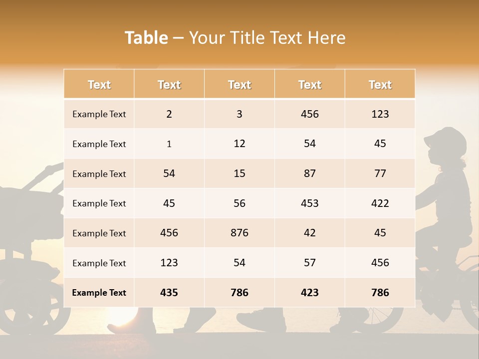 Activity Stroller Figure PowerPoint Template