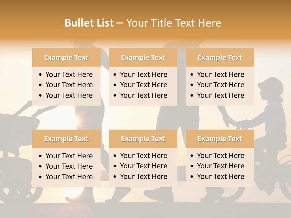 Activity Stroller Figure PowerPoint Template
