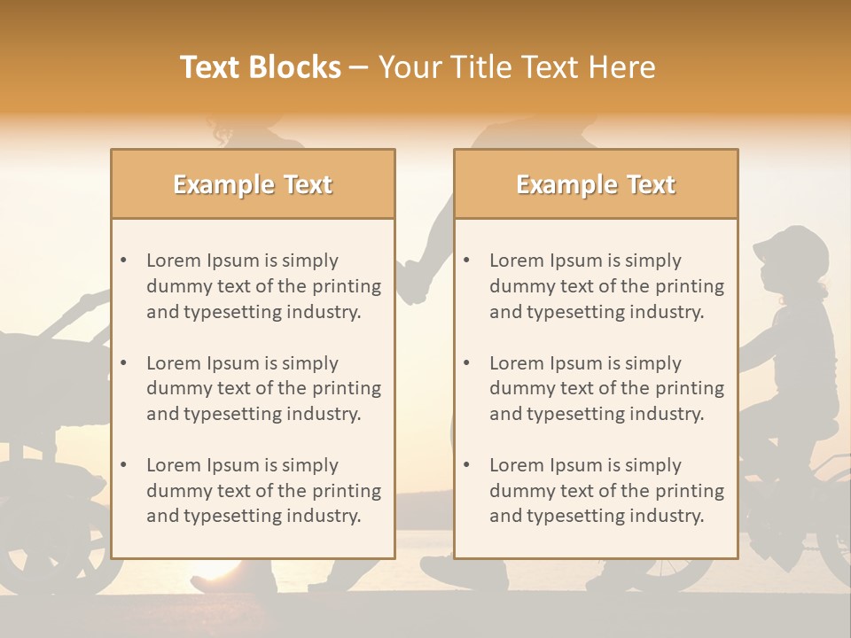 Activity Stroller Figure PowerPoint Template