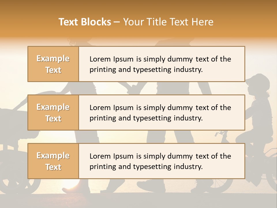 Activity Stroller Figure PowerPoint Template