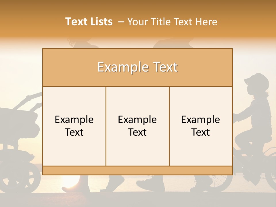 Activity Stroller Figure PowerPoint Template