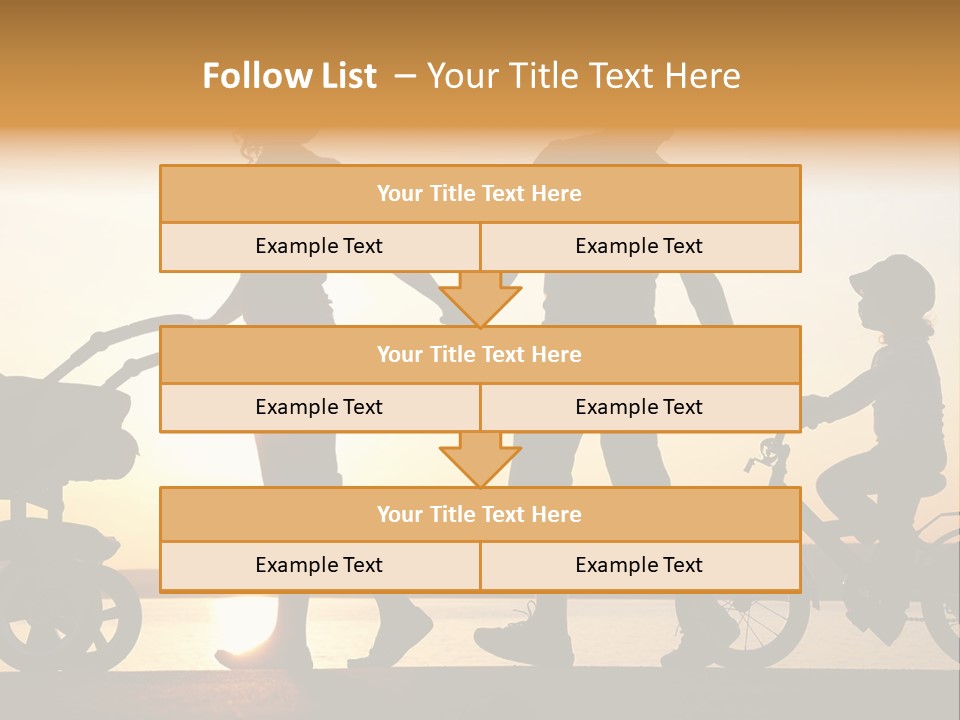 Activity Stroller Figure PowerPoint Template