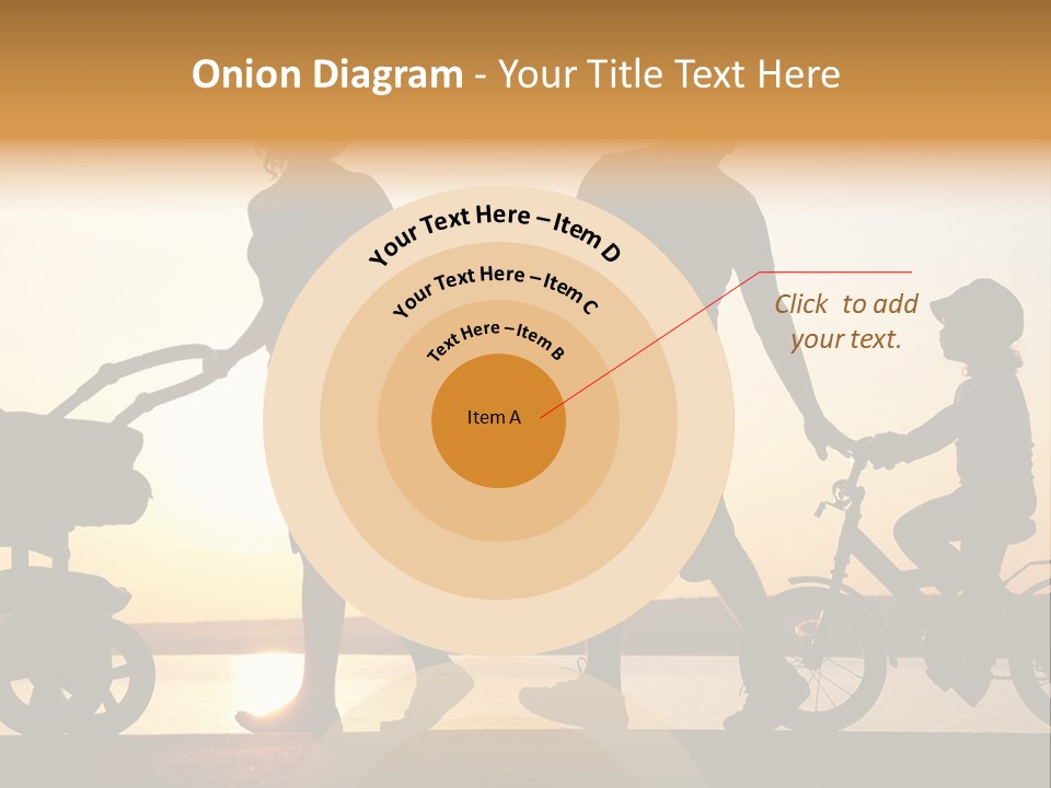 Activity Stroller Figure PowerPoint Template