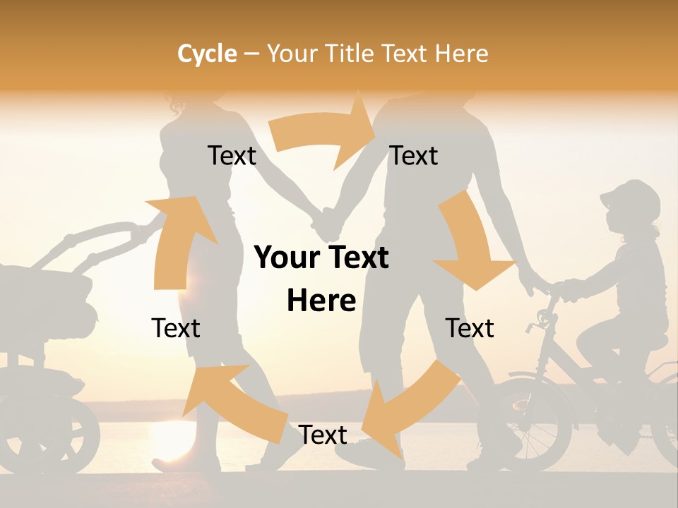 Activity Stroller Figure PowerPoint Template
