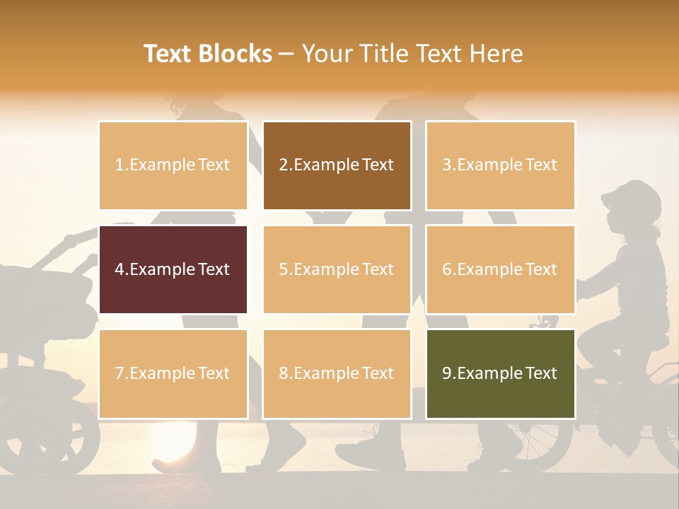 Activity Stroller Figure PowerPoint Template