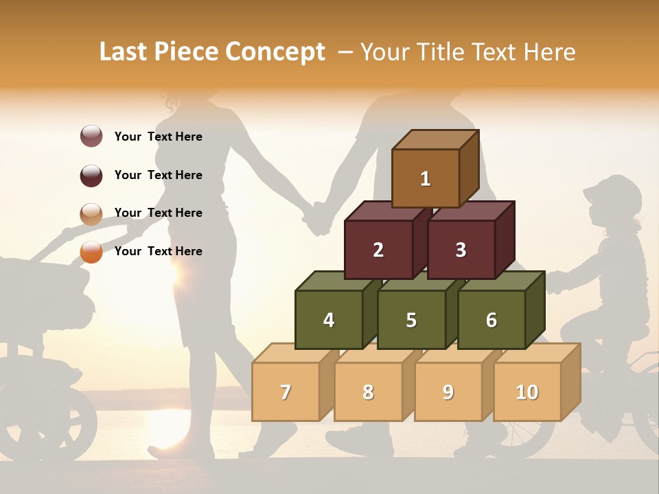 Activity Stroller Figure PowerPoint Template