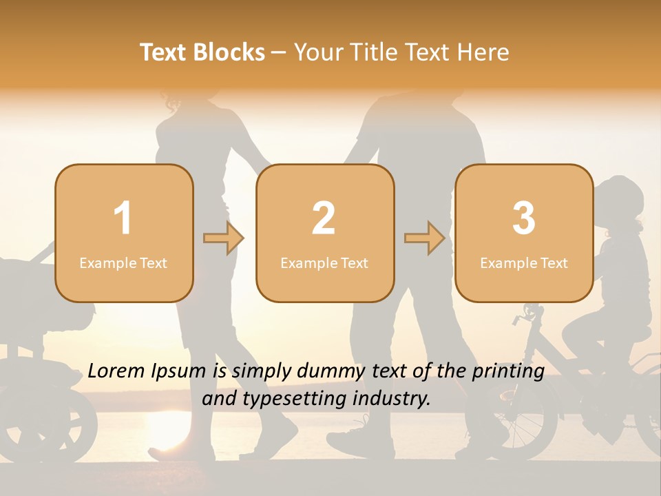 Activity Stroller Figure PowerPoint Template