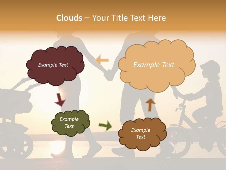 Activity Stroller Figure PowerPoint Template