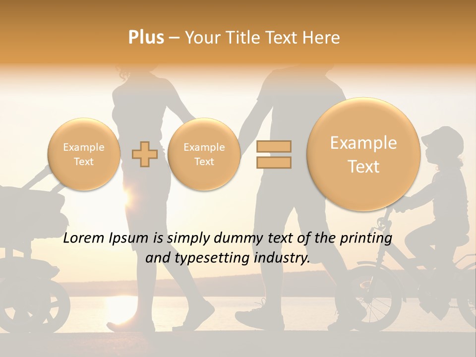 Activity Stroller Figure PowerPoint Template