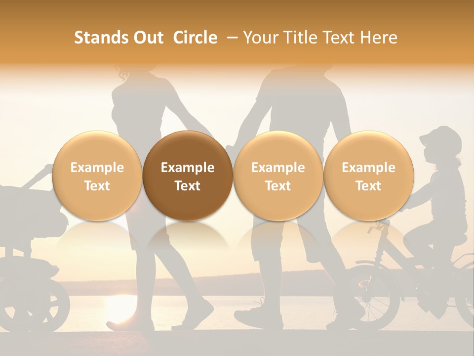 Activity Stroller Figure PowerPoint Template