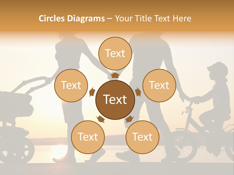 Activity Stroller Figure PowerPoint Template