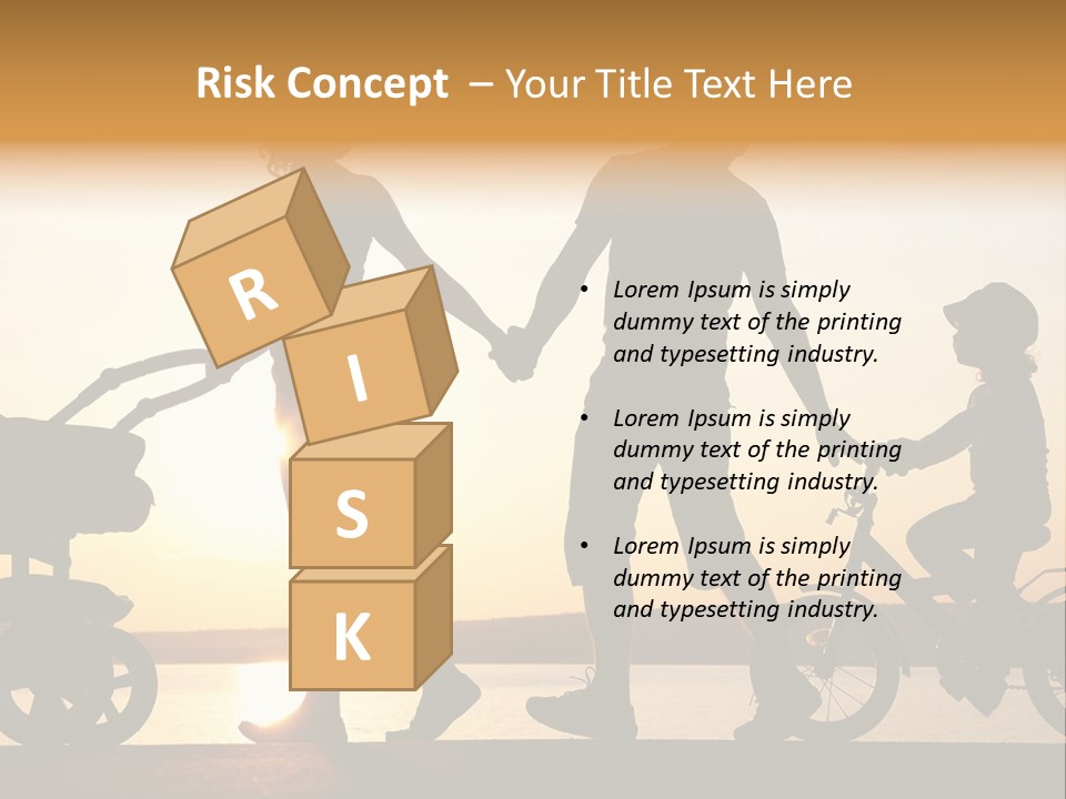 Activity Stroller Figure PowerPoint Template