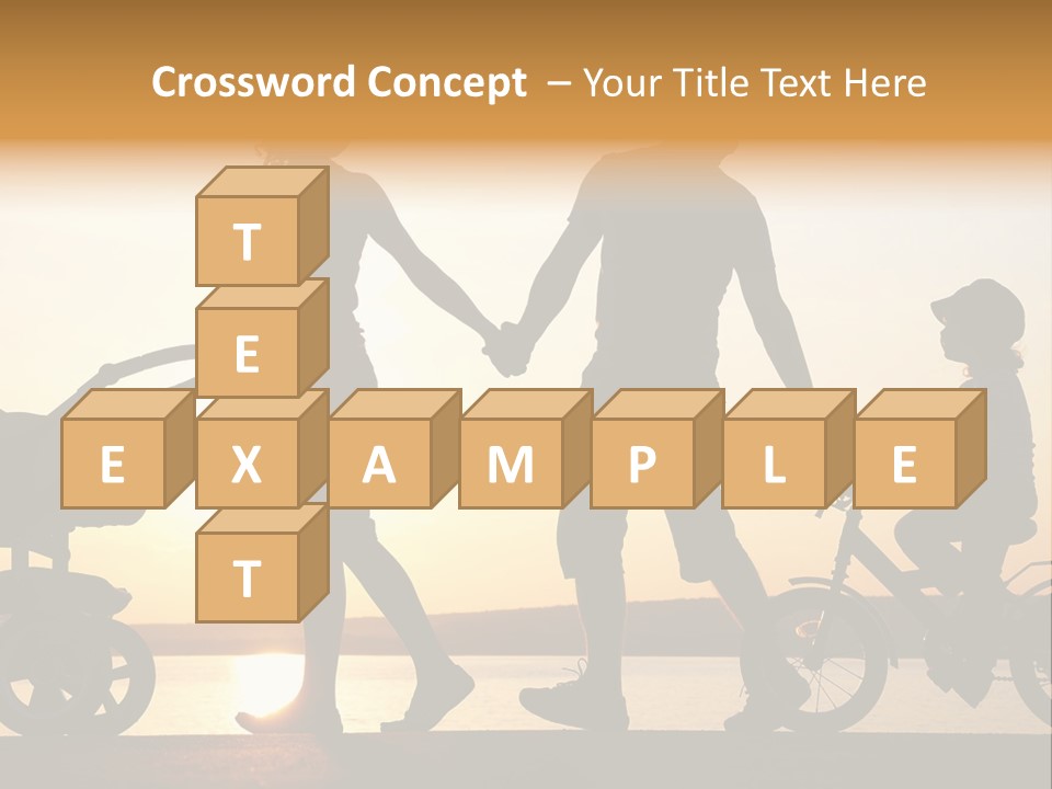 Activity Stroller Figure PowerPoint Template